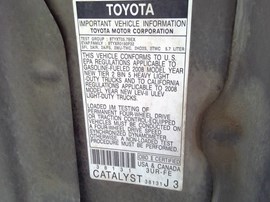 2008 TOYOTA TUNDRA, BRONZE, EXTD CAB, 5.7L, AT, 2WD,   Z25231